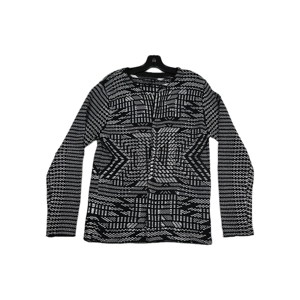 Mode Lia Black Gray Knit Cardigan Women's Size XL Boho Hippie New‎